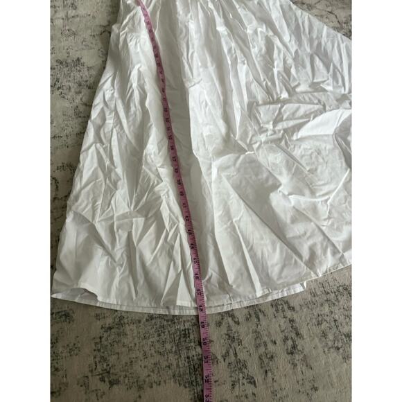 Lulus Strolling Sicily White Pleated Backless Midi Dress NWT Size Medium Pockets - Picture 6 of 9